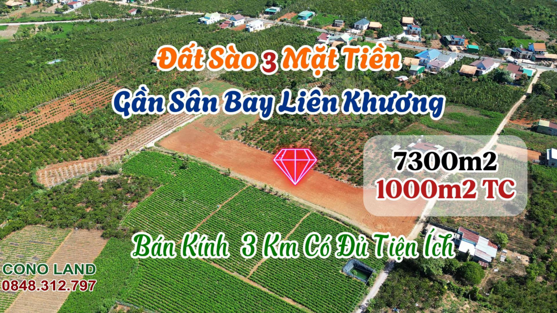 CƠ HỘI SỞ HỮU 7.300M² ĐẤT ĐẸP – 3 MẶT TIỀN – ĐỨC TRỌNG, LÂM ĐỒNG