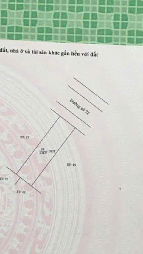 Bán đất đối diện công viên diện tích 234.9m² 3.75 tỷ tại Phường Phú Tân Thành phố Thủ Dầu Một