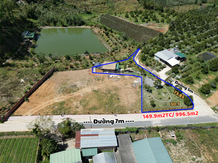 1000m² GẦN SÂN BAY LIÊN KHƯƠNG – CHỈ 3.5 TỶ, 2 MẶT TIỀN, SỔ SÁCH RÕ RÀNG!