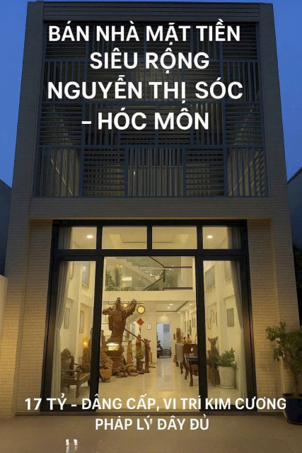 Bán Nhà 6 Tầng (6x32) Mặt Tiền Nguyễn Thị Sóc, Bà Điểm, Hóc Môn