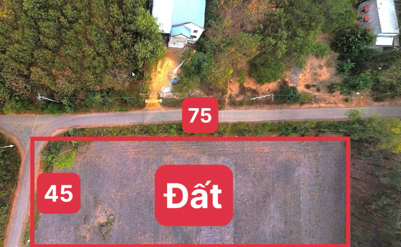 BÁN 3,5 SÀO ( 75 X 45 = 3.450m2 ) GÓC 2 MẶT TIỀN LỘ NHỰA CHƠN THÀNH CHỈ 890TR
