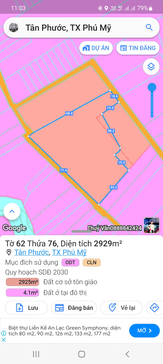 Nhà Đất Tân Phước TX Phú Mỹ Bà Rịa - Vũng Tàu