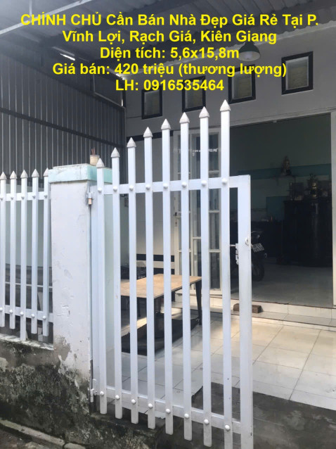 CHÍNH CHỦ Cần Bán Nhà Đẹp Giá Rẻ Tại P. Vĩnh Lợi, Rạch Giá, Kiên Giang
