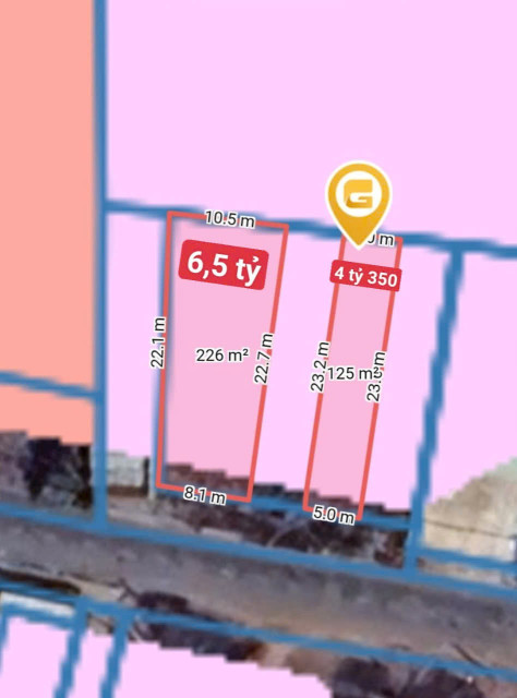 Bán đất 226m² 6.5 tỷ tại Xã Tân Thới Nhì Huyện Hóc Môn