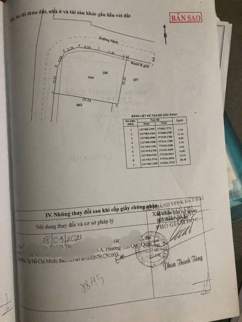 (L655) Đất gần Quốc Lộ 22, thông ra Tỉnh Lộ 7, xã Phước Thạnh, dt 526m2, giá 5 tỷ TL