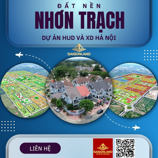 Cty Saigonland - Đầu tư đất nền  tại Nhơn Trạch với tài chính từ 2 đến 3 tỷ đồng