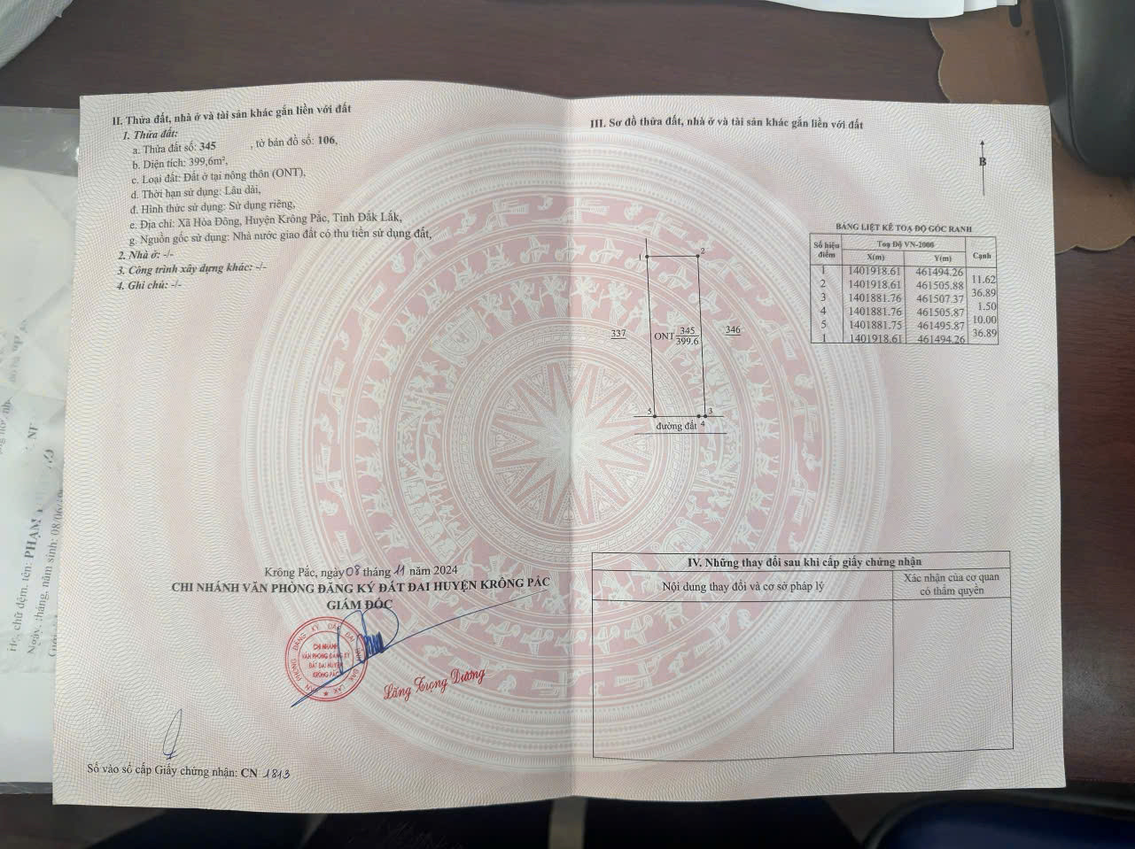 🏡 BÁN ĐẤT CHÍNH CHỦ TẠI EAKMAT – HÒA ĐÔNG, TP. BUÔN MA THUỘT – GIÁ CHỈ 1 TỶ 3