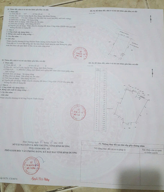 Bán đất 12219.2m² 11 tỷ tại Thị trấn Lai Uyên Huyện Bàu Bàng