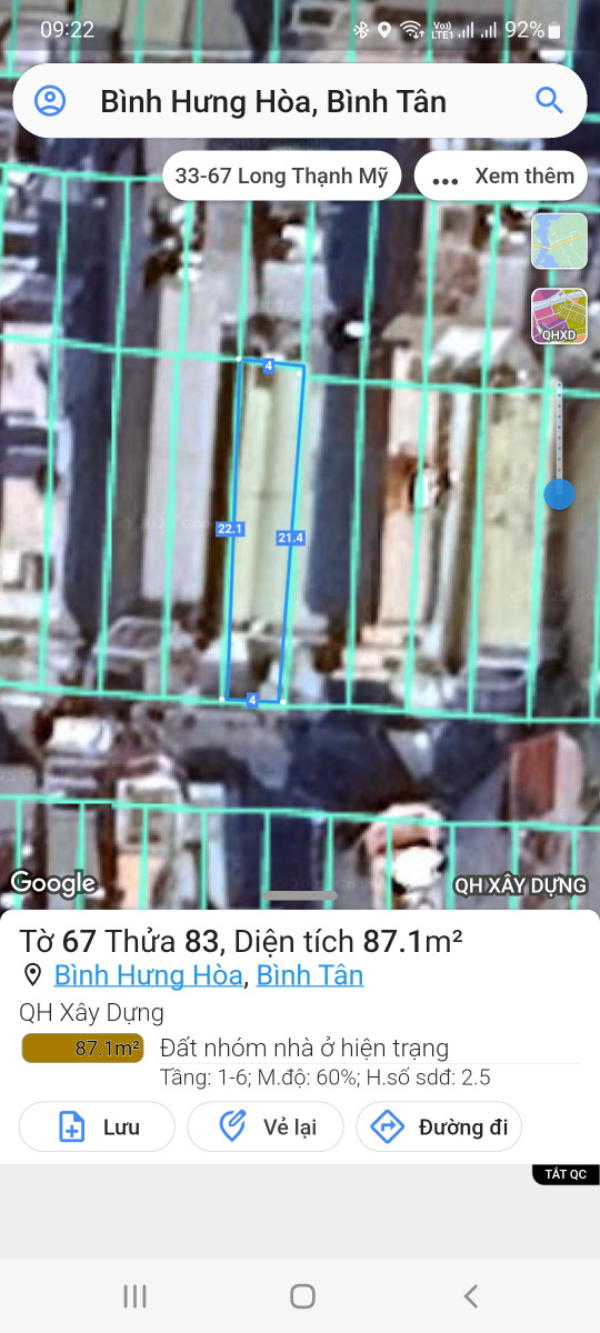 Nhà đất 85 đường 6 Bình Hưng Hòa Quận Bình Tân