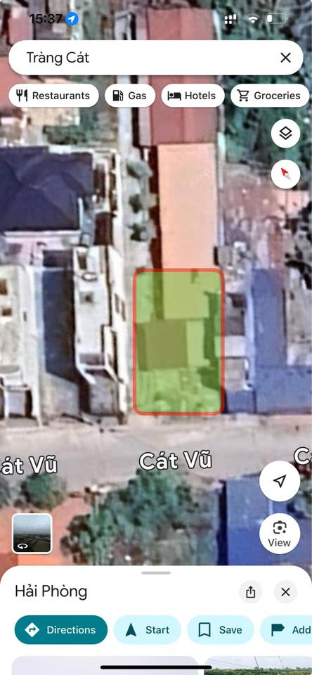Bán đất mặt đường Cát vũ 203m²  lô góc 2 mặt tiền đường rộng 10m có vỉa hè  tại Phường Tràng Cát Quận Hải An