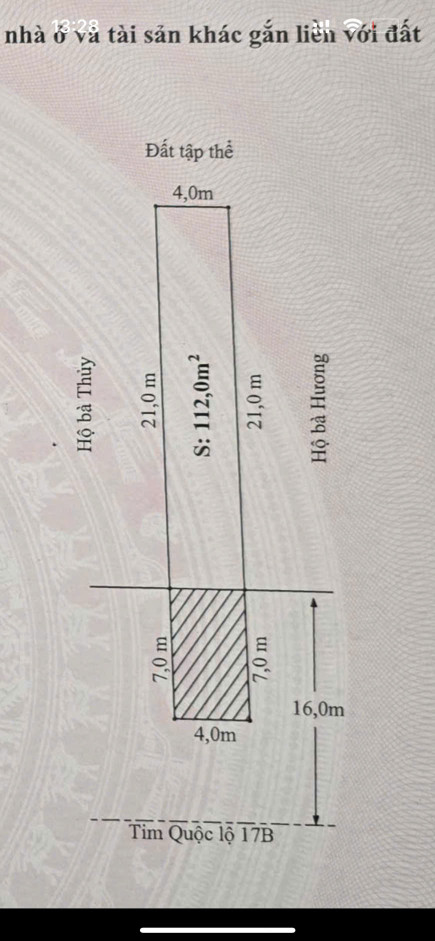 Bán đất 112m² 5.5 tỷ tại Xã An Đồng Huyện An Dương