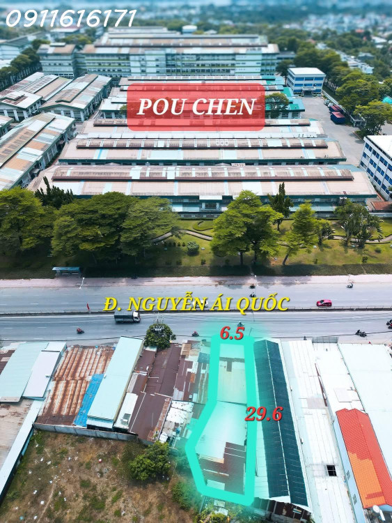 BÁN NHÀ SỔ RIÊNG 196,5M2 MẶT TIỀN QUỐC LỘ 1K, CHỢ HÓA AN