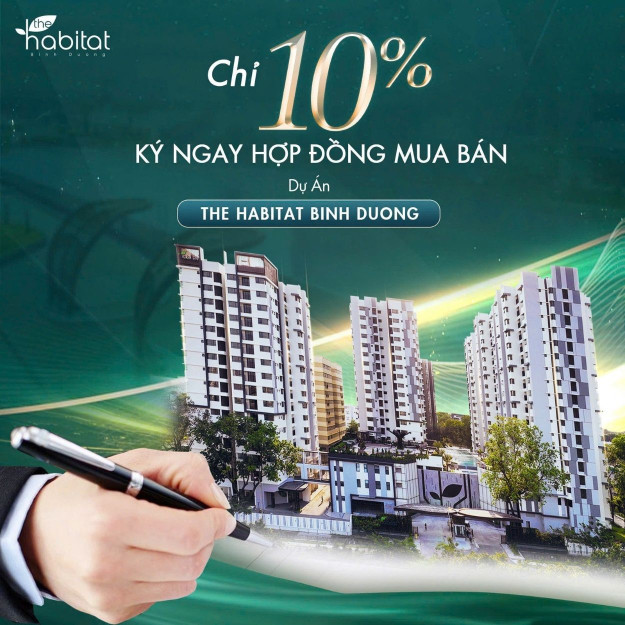 Bán căn hộ 1pn chung cư The Habitat Bình Dương, giá chỉ 2 tỷ