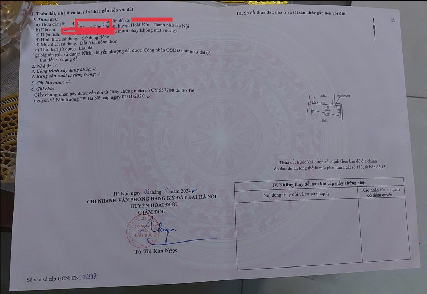 B-Á-N ĐẤT CHÍNH CHỦ TẠI XÃ KIM KIM CHUNG- HOÀI ĐỨC, OTO CON QUA NHÀ, NGÕ THÔNG, LH 0988 182 160