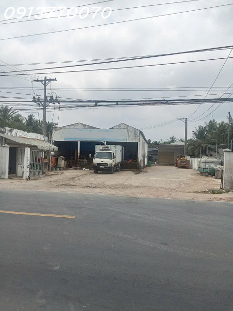 Bán kho xưởng mặt tiền quốc lộ 57B xã lộc Thuận, huyện Bình Đại, Tỉnh Bến Tre.
