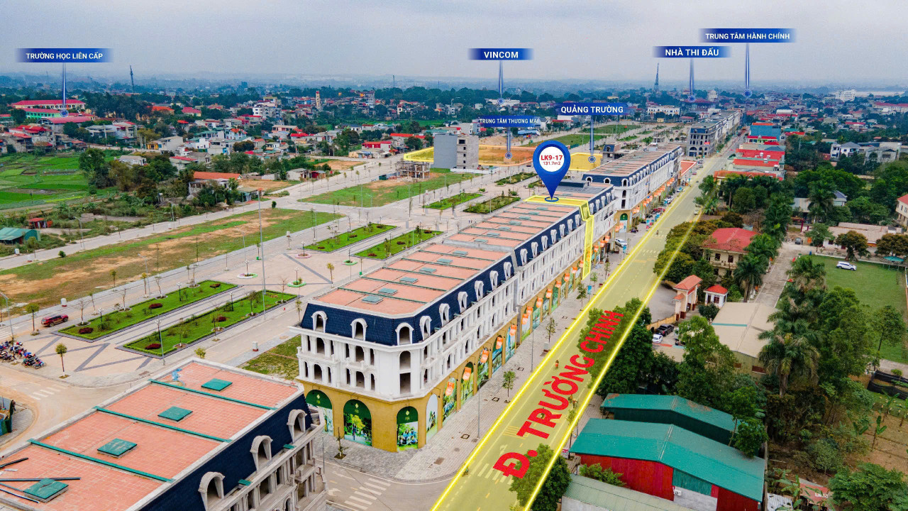 BÁN CĂN SHOPHOUSE KHE THOÁNG LK09-17 SIÊU ĐẸP KĐT ÂU CƠ PARK CITY