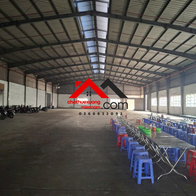 CHO THUÊ XƯỞNG 3.500M² TẠI THUẬN AN, BÌNH DƯƠNG – ĐẦY ĐỦ PCCC, PHÙ HỢP SẢN XUẤT NHIỀU NGÀNH NGHỀ. Liên hệ: Chothuexuongmiennam.com - 0366632092