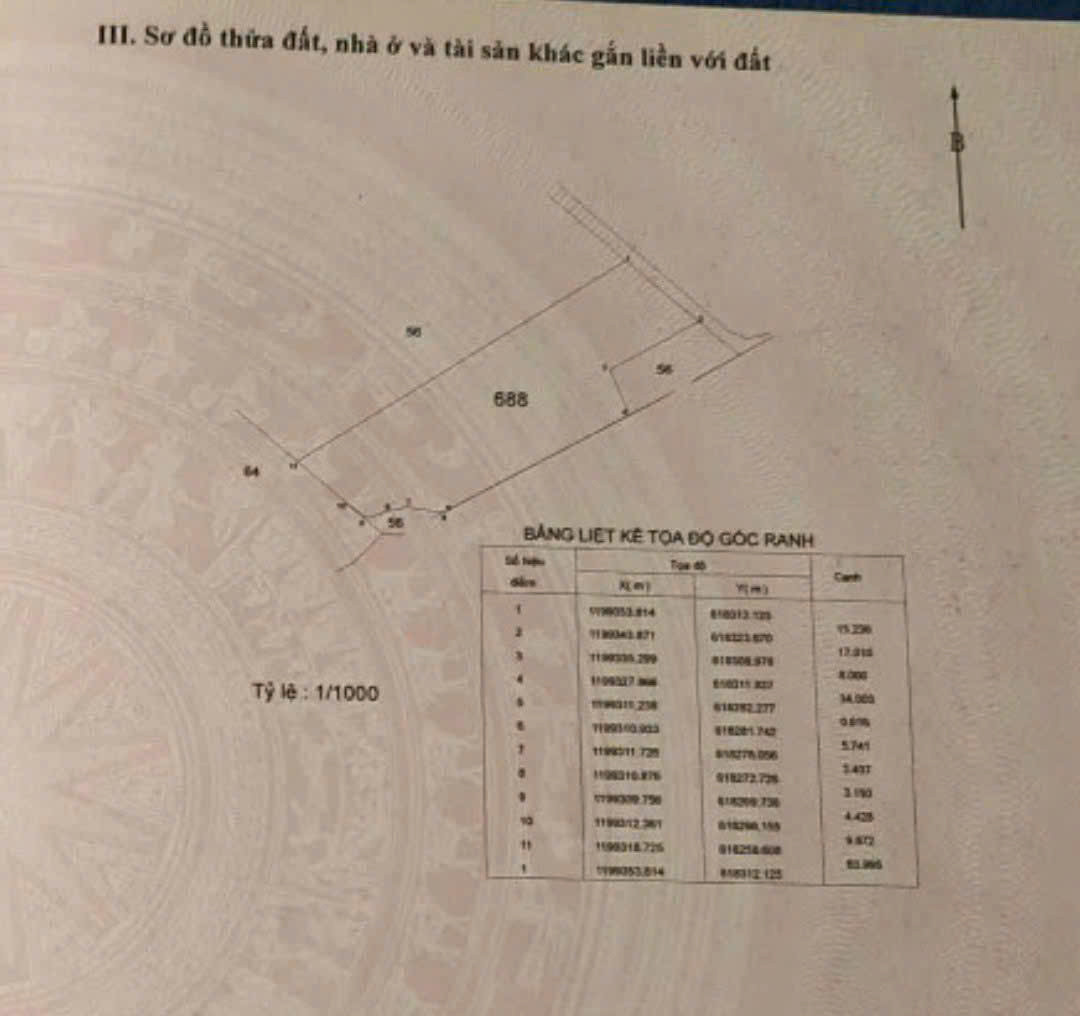 BDS HVL BÁN LÔ 1142m2 ĐẤT CÓ 300m2 Thổ NG XIỄN GIÁ 26.5 tỷ