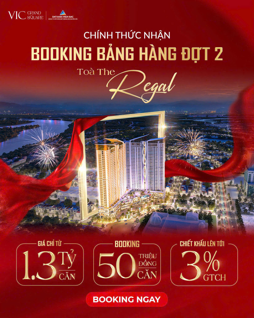 Mở bán đợt 2 toà Rengar Dự Án Vic Grand Square - Căn Hộ Cao Cấp Phân Khúc 5🌟