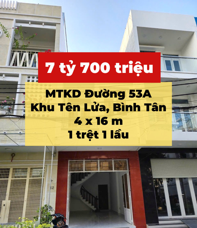 Nhà khu Tên Lửa đối diện Pouyen chỉ 7.7 tỷ !