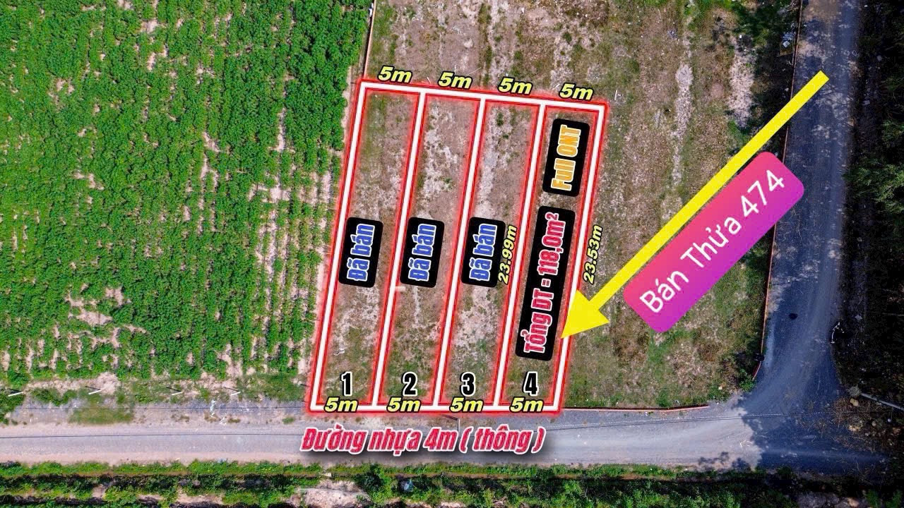 Bán đất 118m² 450 triệu tại Xã Thạnh Đức Huyện Gò Dầu