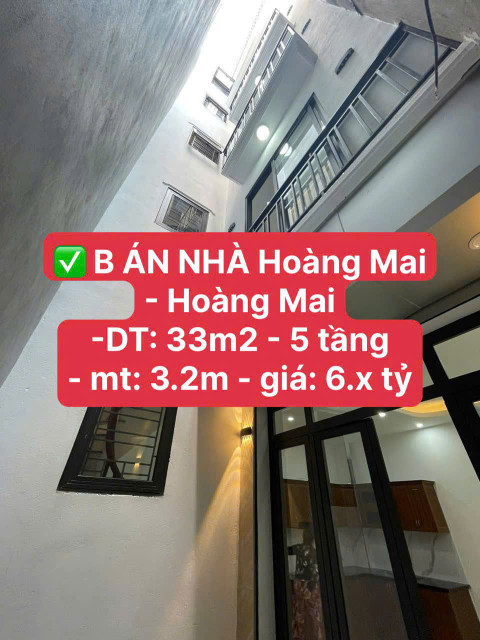 BÁN NHANH NHÀ 5 tầng Hoàng Mai - Quận Hoàng Mai -  TIỆN ÍCH BẠT NGÀN