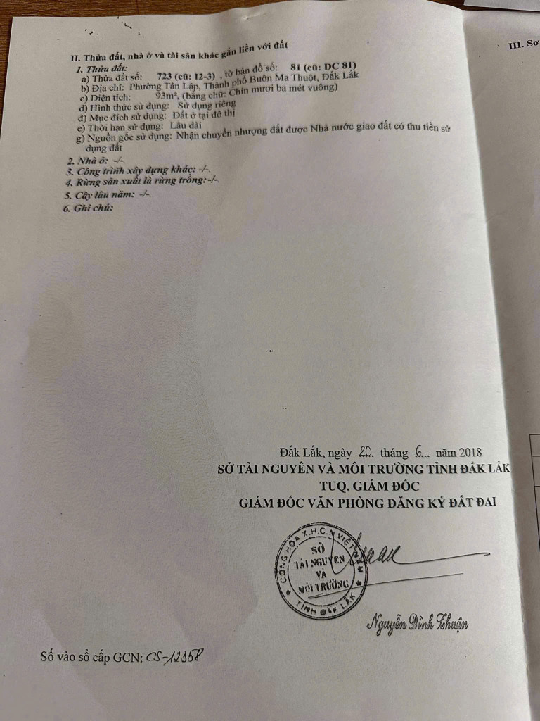 🔥🔥 CẦN BÁN NHÀ 3 TẦNG TRUNG TÂM TP. BUÔN MA THUỘT – KDC CÔNG AN TRẦN QUÝ CÁP – CHỈ 4 TỶ 2 🔥🔥