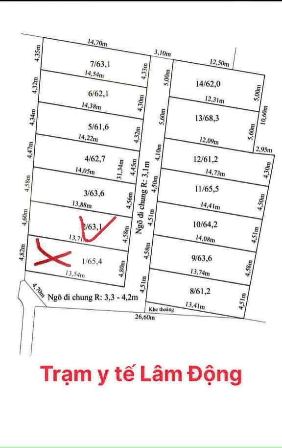 Bán đất 62m² 1.45 tỷ tại Lâm Động  Thuỷ Nguyên. liên hệ 0362558882