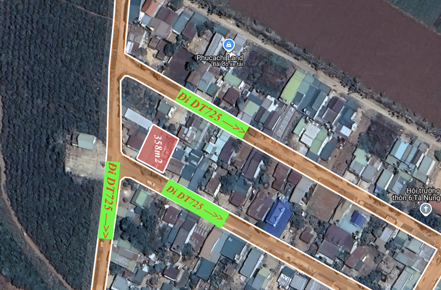 Bán Đất 358m2 Thổ Cư Trung Tâm Tà Nung