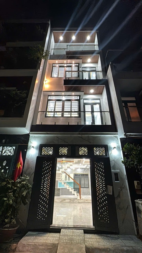 Bán nhà 4 tầng đường số 6 4×15m Phường Bình Hưng Hoà B Quận Bình Tân