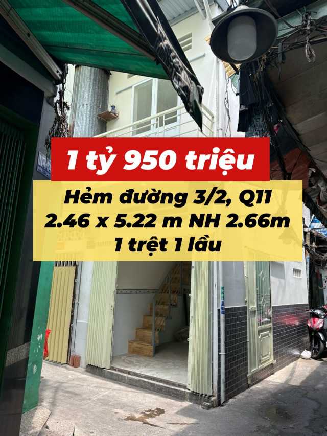 Nhà nhỏ đường 3/2 chỉ 1.95 tỷ !