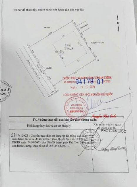 Đất Chánh Nghĩa: MT BÙI QUỐC KHÁNH 35x50 thổ cư 400m