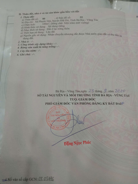 Cần ra  lô  đất thổ cư, chính chủ. gởi bán