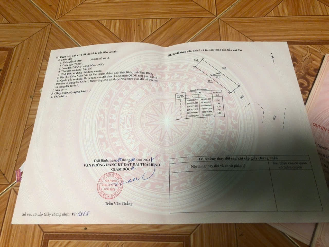 ĐẤT ĐẸP - GIÁ TỐT - Chính Chủ Bán 2 Lô Đất Vị Trí Đắc Địa Tại Xã Phú Xuân, TP Thái Bình