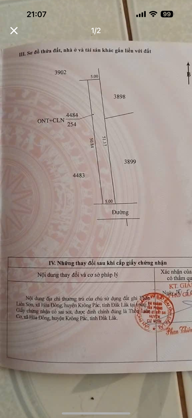 Bán đất tại Xã Ea Ktur Huyện Cư Kuin