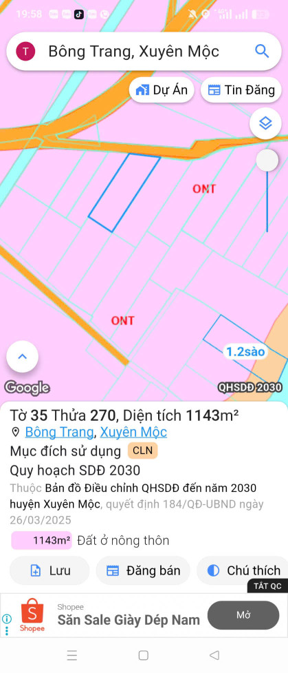BÁN LÔ ĐẤT TIỀM NĂNG Ở XUYÊN MỘC - ĐÓN SÓNG CAO TỐC & DỰ ÁN LỚN!
