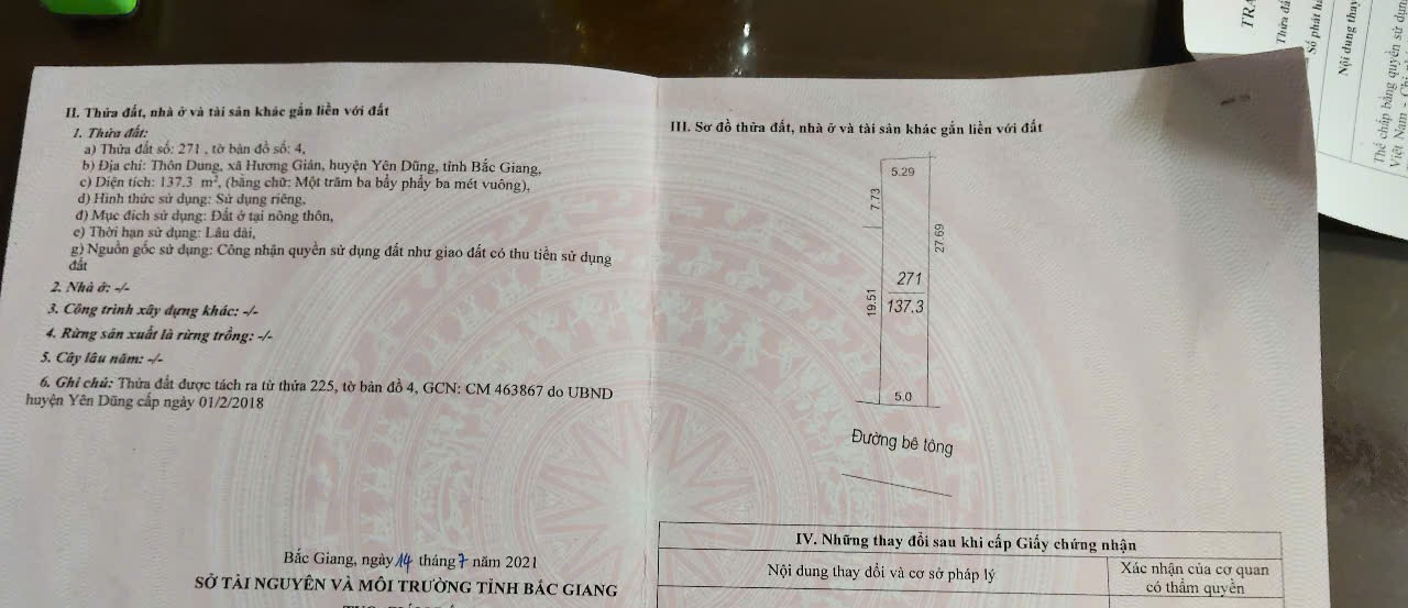 Bán đất tại TDP DUNG p Tân Tiến tỉnh Bắc Ninh