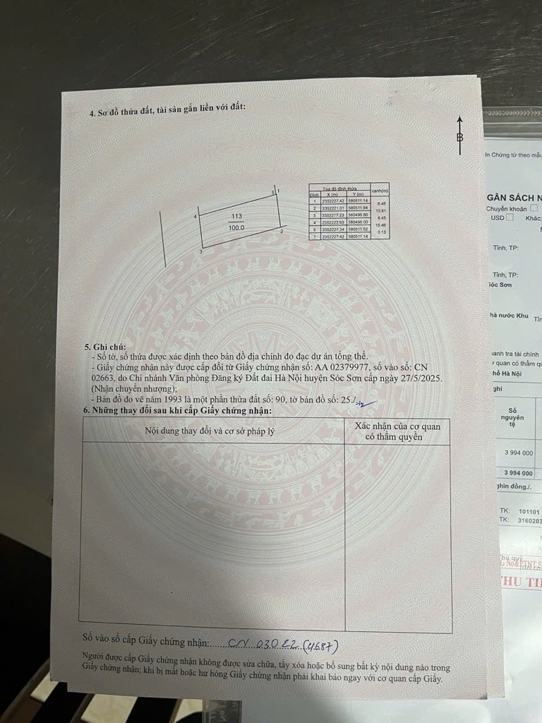 Bán đất 100m² ngang 6,5m giá 2.3 tỷ Xã Kim Anh