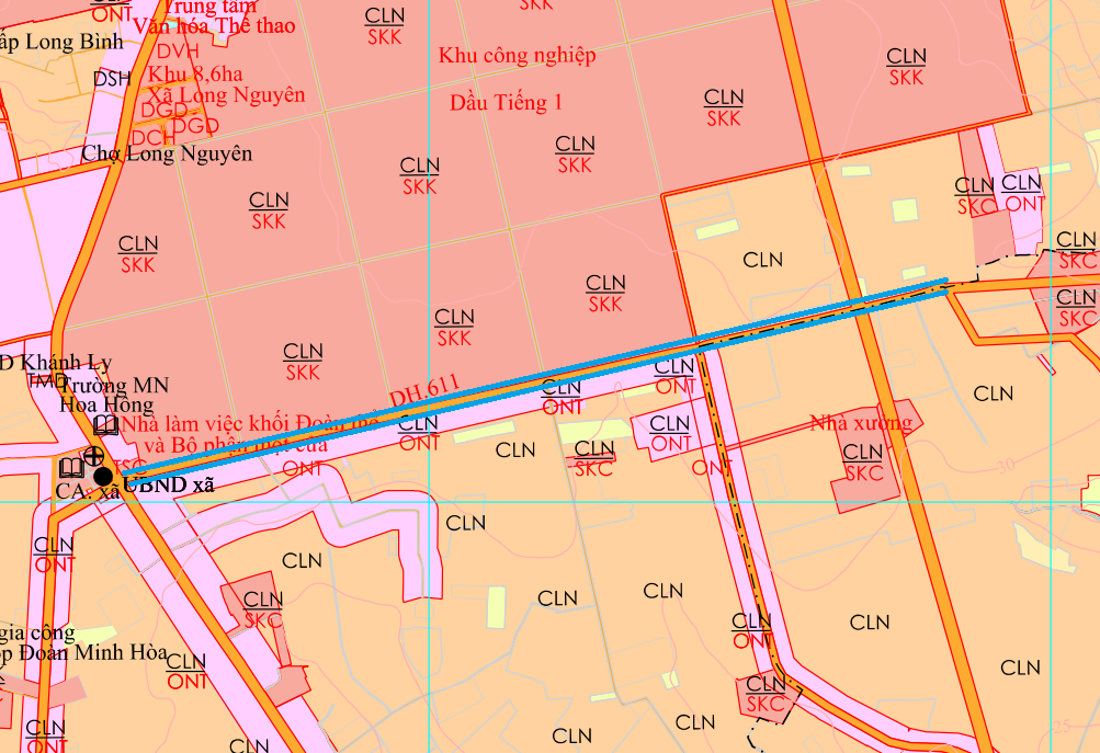 Đường tỉnh 745A nối lên Tây Bắc trên bản đồ quy hoạch