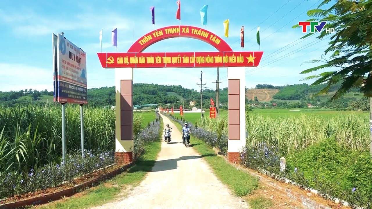 Huyện Thạch Thành, tỉnh Thanh Hóa phấn đấu cuối năm 2025 đạt chuẩn nông thôn mới. Ảnh: BTH