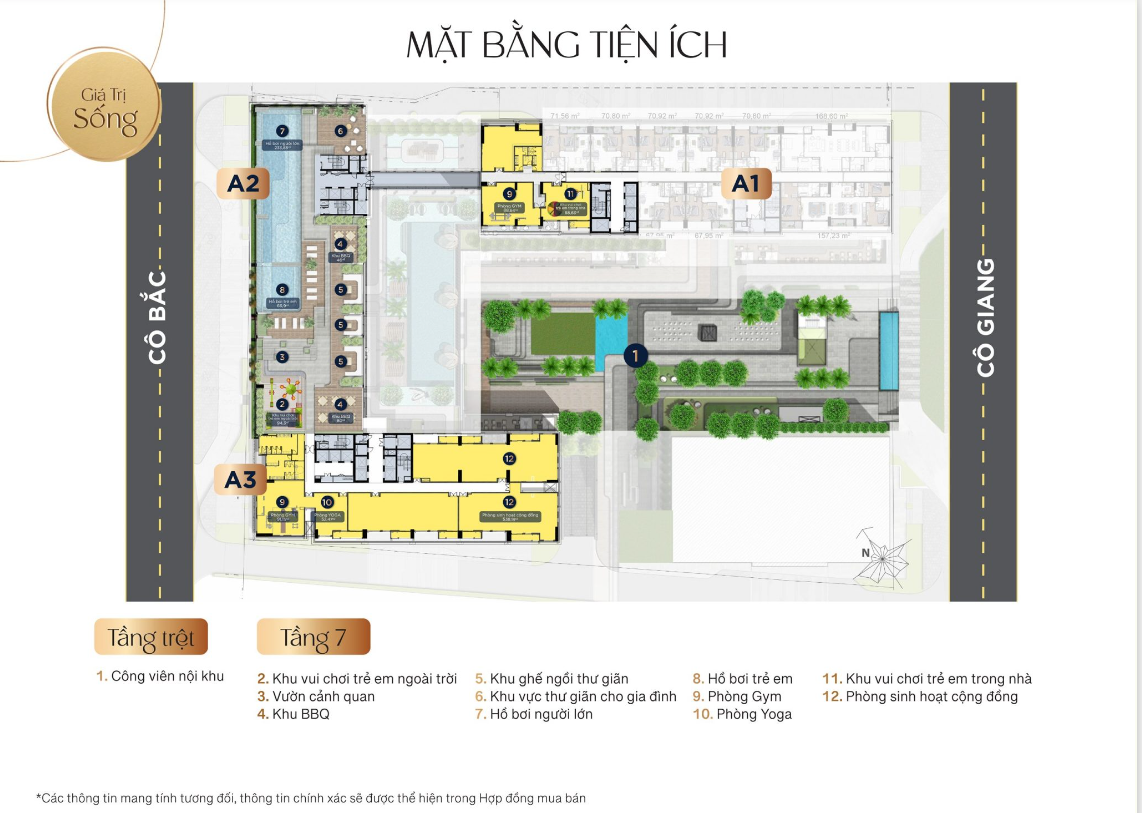 mặt bằng tiện ích the grand manhattan